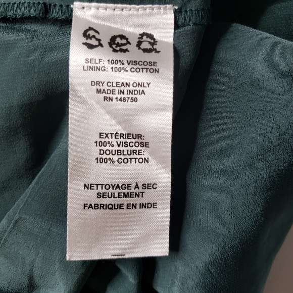 Sea NY Azzedine Flutter Sleeve Whimsical Romantic Fairy Event Holiday Drop Waist - Picture 13 of 17